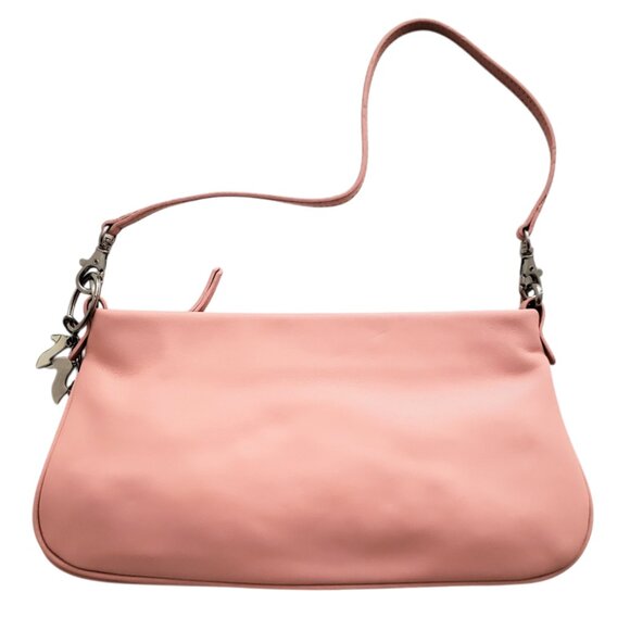 Casual Corner Handbags - Casual Corner Leather Baguette Shoulder Bag Clutch | NWT | Salmon Pink